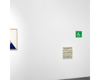 Panneau en PVC - Symbole Handicapé - 150 x 150 mm