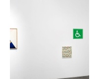 Panneau en PVC - Symbole Handicapé - 200 x 200mm