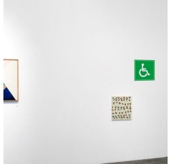 Panneau en PVC - Symbole Handicapé - 200 x 200mm