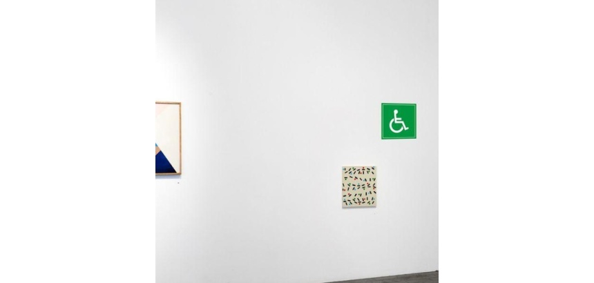 Panneau en PVC - Symbole Handicapé - 200 x 200mm