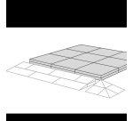 Palier pour Rampe de Seuil Modulable d'Intérieur - 36 à 52 mm