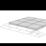 Palier pour Rampe de Seuil Modulable d'Intérieur - 36 à 52 mm (Extérieur)