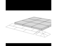 Palier pour Rampe de Seuil Modulable d'Intérieur - 36 à 52 mm (Extérieur)
