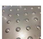 Dalle podotactile en acier corten