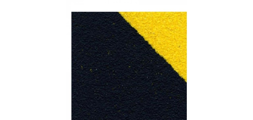 Adhésif antidérapant ECO -  jaune et noir - 18,3 mx 50mm