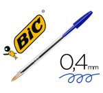 Boligrafo bic cristal original tinta azul bolsa de 5 unidades