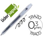 Boligrafo liderpapel super gel punta 0,5 mm negro