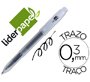 Boligrafo liderpapel super gel punta 0,5 mm negro