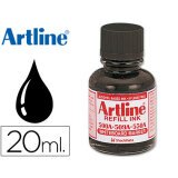 Tinta artline negro para rotulador pizarra blanca EK-500 frasco de 20 ml