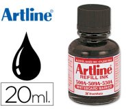 Tinta artline negro para rotulador pizarra blanca EK-500 frasco de 20 ml