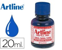 Tinta artline azul para rotulador pizarra blanca EK-500 frasco de 20 ml