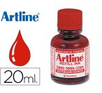 Tinta artline rojo para rotulador pizarra blanca EK-500 frasco de 20 ml