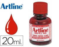 Tinta artline rojo para rotulador pizarra blanca EK-500 frasco de 20 ml