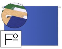 Carpeta colgante liderpapel folio azul