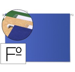Carpeta colgante liderpapel folio azul