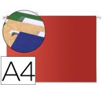 Carpetas colgantes para cajones Roja 32 x 24 cm A4 Liderpapel Lomo V