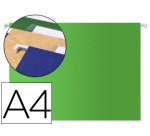 Carpeta colgante para cajones Verde 32 x 24 cm A4 Kraft Liderpapel Lomo en V