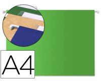 Carpeta colgante para cajones Verde 32 x 24 cm A4 Kraft Liderpapel Lomo en V