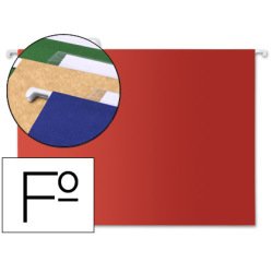 Carpeta colgante liderpapel folio color rojo