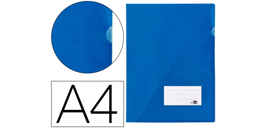 Carpeta liderpapel dossier a4 uñero azul