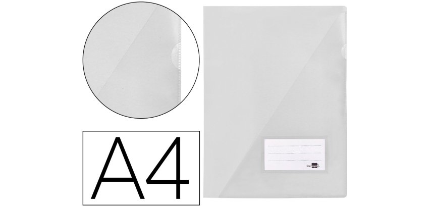 Carpeta liderpapel dossier a4 uñero transparente
