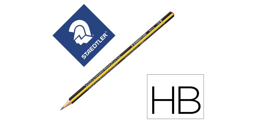 Lapices de grafito staedtler triplus slim triangular mina de 2 mm