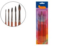 Pinceles acuarela jovi blister de 5 unidades surtidas