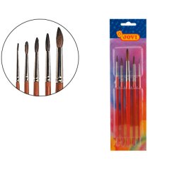 Pinceles acuarela jovi blister de 5 unidades surtidas