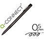 Rotulador q-connect retroproyeccion punta fibra super fina redonda 0,5 mm permanente negro