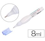 Corrector q-connect lapiz con punta metalica 8 ml
