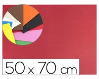 Goma eva liderpapel 50x70cm 60g/m2 espesor 1.5mm rojo