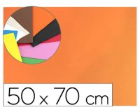 Goma eva liderpapel 50x70cm 60g/m2 espesor 1.5mm naranja