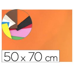 Goma eva liderpapel 50x70cm 60g/m2 espesor 1.5mm naranja