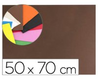 Goma eva liderpapel 50x70cm 60g/m2 espesor 1.5mm marron