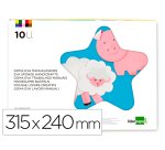 Bloc trabajos manuales liderpapel goma eva 240x315mm 10 hojas colores surtidos