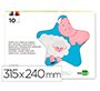 Bloc trabajos manuales liderpapel goma eva 240x315mm 10 hojas colores surtidos