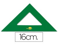 Escuadra liderpapel 16 cm acrilico verde