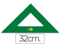 Escuadra liderpapel 32 cm acrilico verde