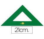 Escuadra liderpapel 21 cm acrilico verde