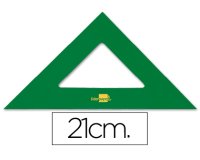 Escuadra liderpapel 21 cm acrilico verde