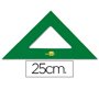 Escuadra liderpapel 25 cm acrilico verde