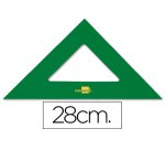 Escuadra liderpapel 28 cm acrilico verde