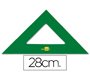 Escuadra liderpapel 28 cm acrilico verde