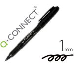 Rotulador q-connect para cd/dvd punta fibra permanente negro punta redonda 1 mm