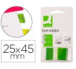 Banderitas separadoras q-connect verdes dispensador de 50 unidades