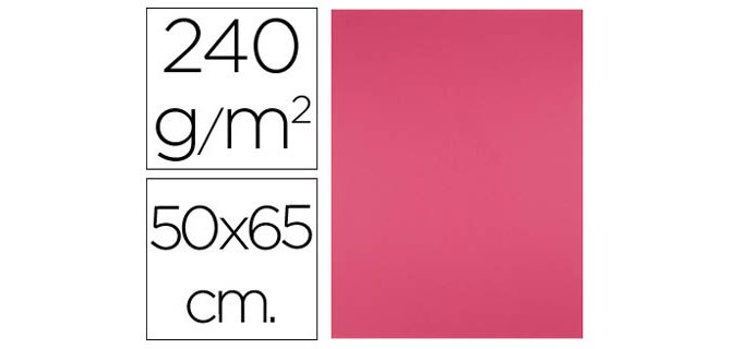 Cartulina liderpapel 50x65 cm 240g/m2 fucsia