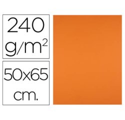 Cartulina liderpapel 50x65 cm 240g/m2 naranja
