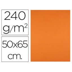 Cartulina liderpapel 50x65 cm 240g/m2 naranja