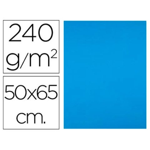 Cartulina liderpapel 50x65 cm 240g/m2 celeste