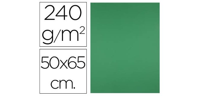 Cartulina de color 50 x 65 cm 240 g - unidad